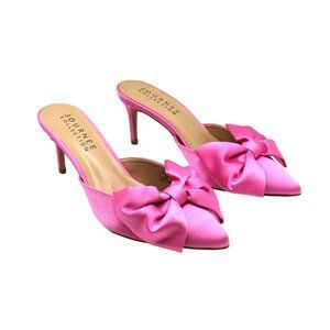 NWT Journee Collection Pink Satin Mules/Heels